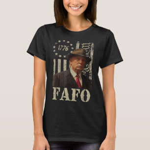 Trump Fafo, Retro Fafo Trump American Flag T-Shirt