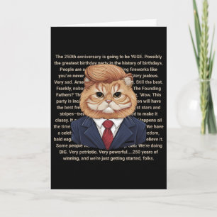 Trump Fake Speech For American 250 Year Usa 250th Card