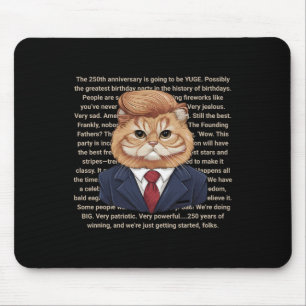 Trump Fake Speech For American 250 Year Usa 250th Mouse Pad