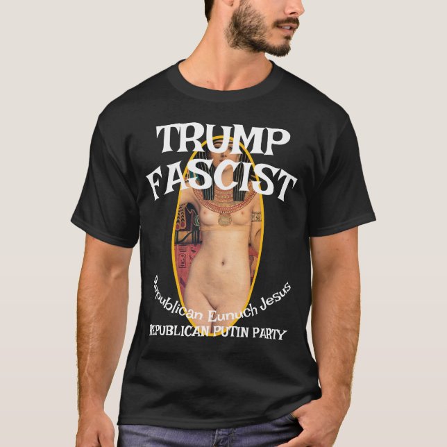 Trump Fascist ICE SS GESTAPO JESUS MESSIAH T-Shirt (Front)