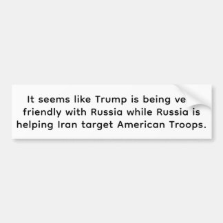 Trump Fawns While Russia Opps Hankamer Artjunkhaus Bumper Sticker