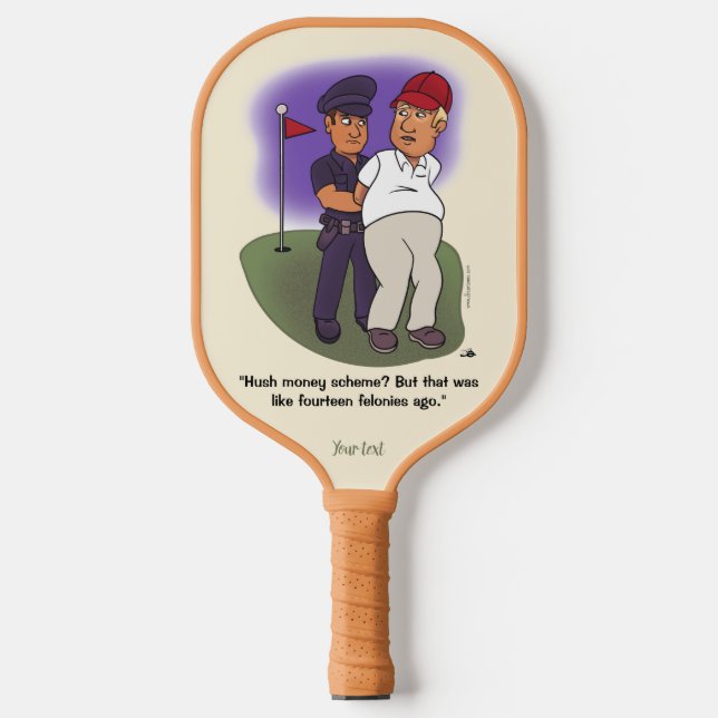 Trump Felonies Pickleball Paddle (Front)