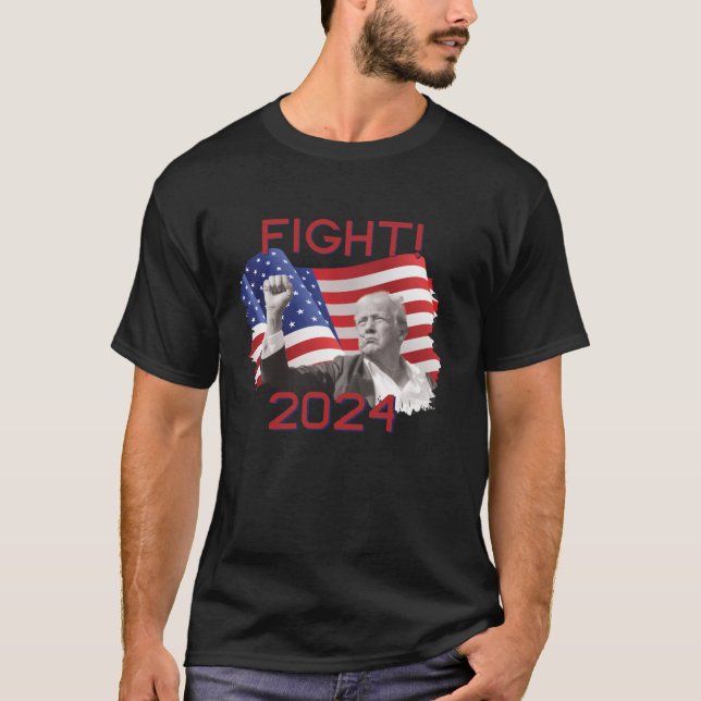 Trump Fight 2024 Campaign T Shirt T Shirt (Front)