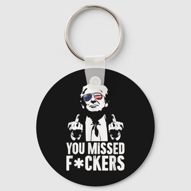 Trump Fight Fight Fight  Key Ring (Front)
