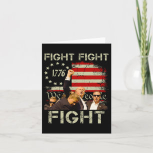 Trump Fight Fight Fight Trump Signals To Americans Card