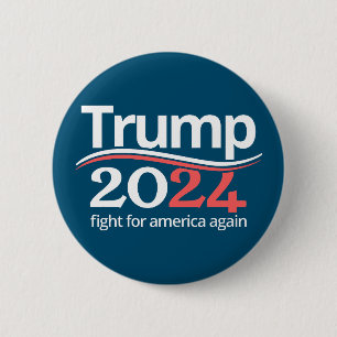 Trump fight for america- Trump vance 2024  6 Cm Round Badge