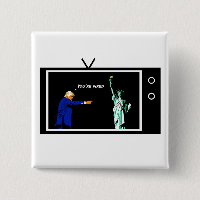 Trump Fires Lady Liberty Pin (Front)