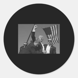 Trump Fist Pump 1 Classic Round Sticker