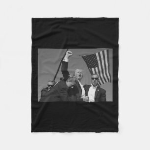 Trump Fist Pump 1 Fleece Blanket