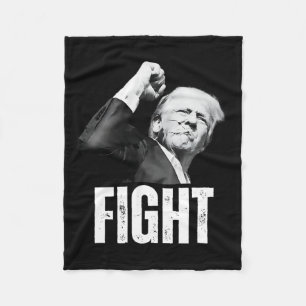 Trump Fist Pump Donald Trump Shooting Fleece Blanket