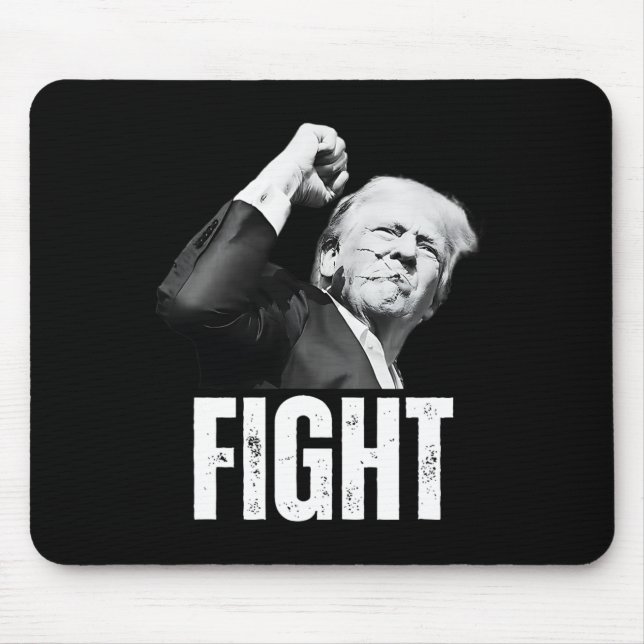 Trump Fist Pump Donald Trump Shooting  Mouse Pad (Front)