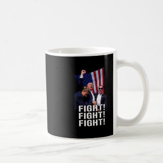 Trump Fist Pumped Fight Pray For Trump America Coffee Mug