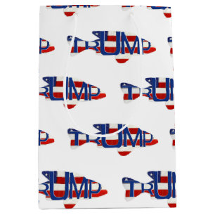 TRUMP flag fish design Medium Gift Bag