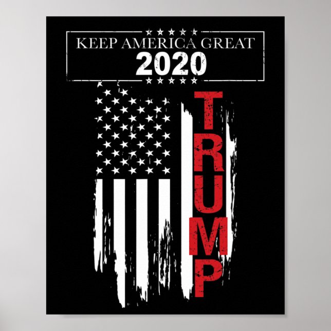Trump Flag  Poster (Front)