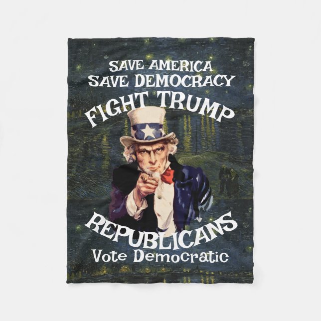 Trump Fleece Blanket (Front)