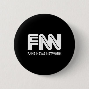 Trump Fnn Fake News Network 6 Cm Round Badge