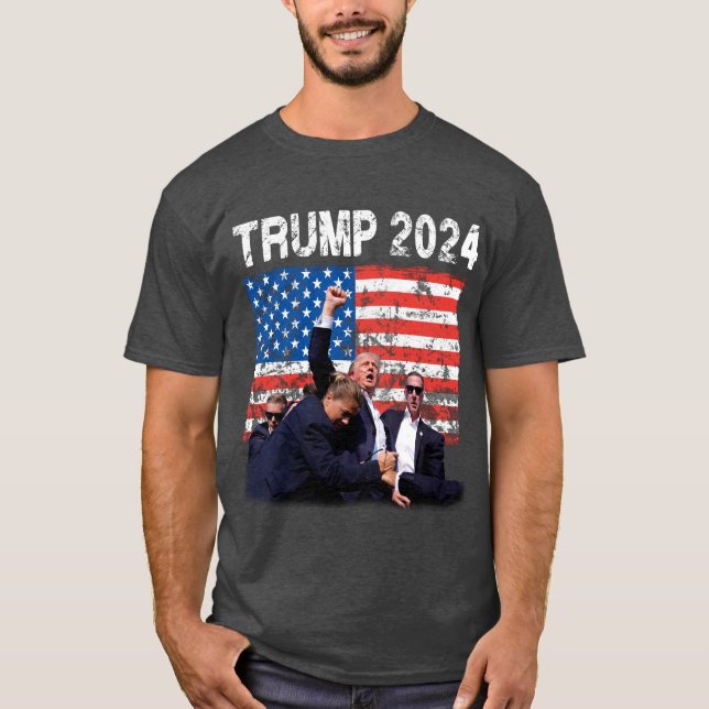 Trump For 2024. T-Shirt (Front)