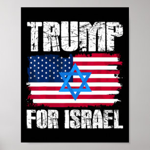 Trump For Israel Republican Jewish Jews Donald Tru Poster