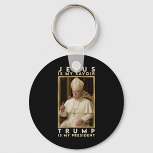 Trump For Pope T Shirt President Trump Tees 2025 2 Key Ring