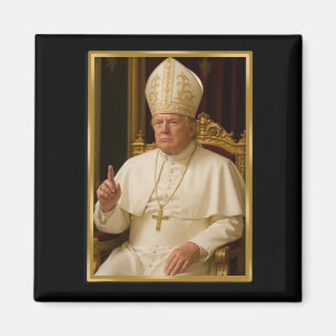 Trump For Pope T Shirt President Trump Tees 2025 2 Magnet