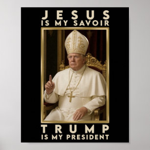 Trump For Pope T Shirt President Trump Tees 2025 2 Poster