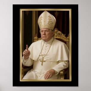 Trump For Pope T Shirt President Trump Tees 2025  Poster