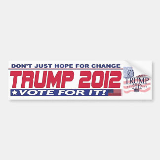 Trump for President 2012 Bumper Sticker