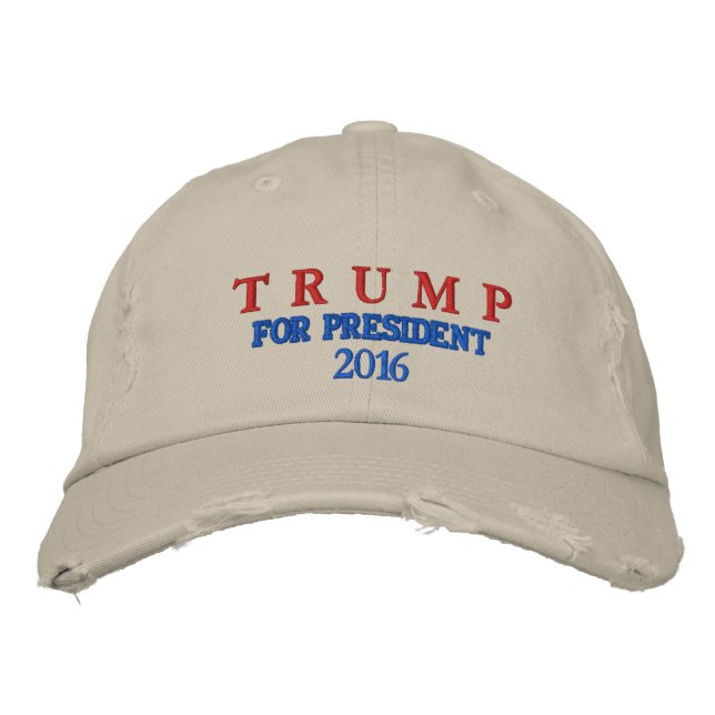 TRUMP FOR PRESIDENT 2016 MEN'S CAP (Front)
