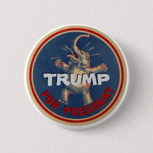 Trump for President 6 Cm Round Badge