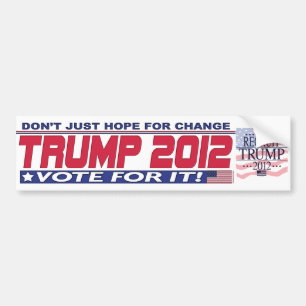 Trump for Real Change 2012 Bumper Sticker