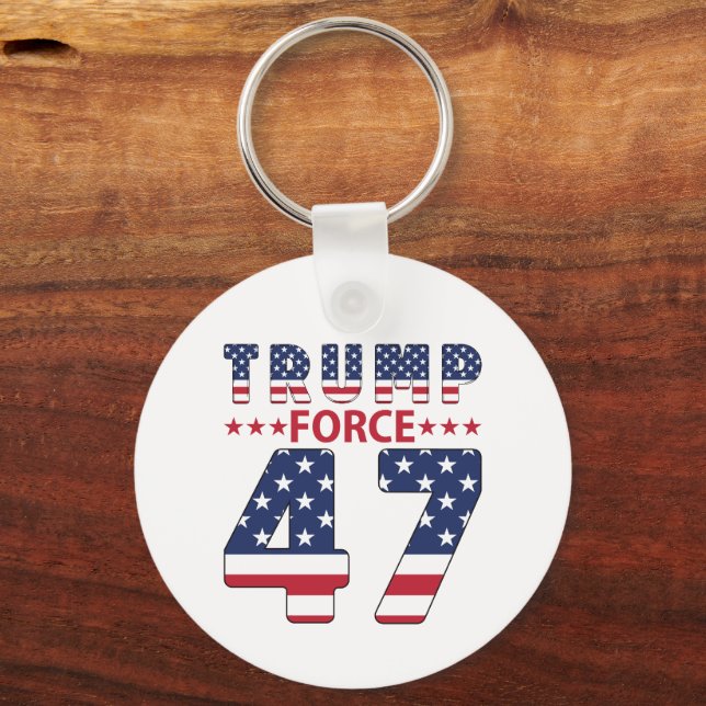 Trump Force 47 Key Ring (Front)