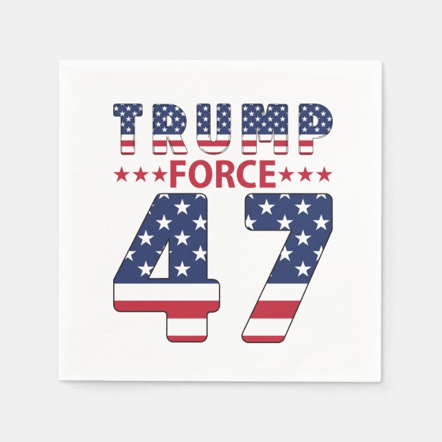 Trump Force 47 Napkin (Front)