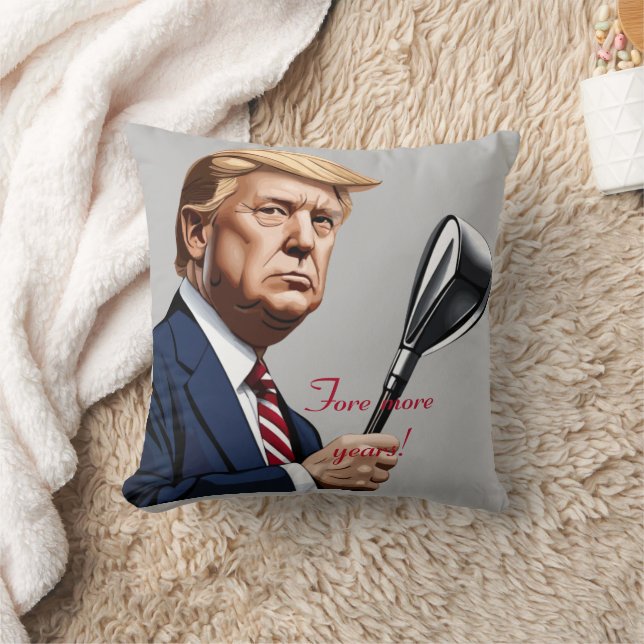 Trump: Fore more years of greatness! Cushion (Blanket)