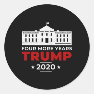 Trump Four More Years Pro Usa Conservative Vintage Classic Round Sticker