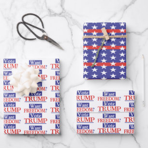 Trump Freedom Wrapping Paper