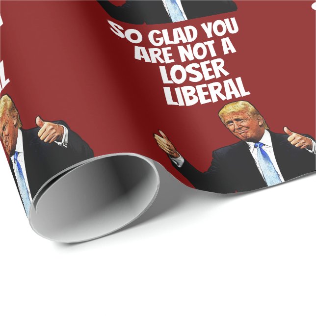 TRUMP FUNNY CHRISTMAS Wrapping Paper (Roll Corner)