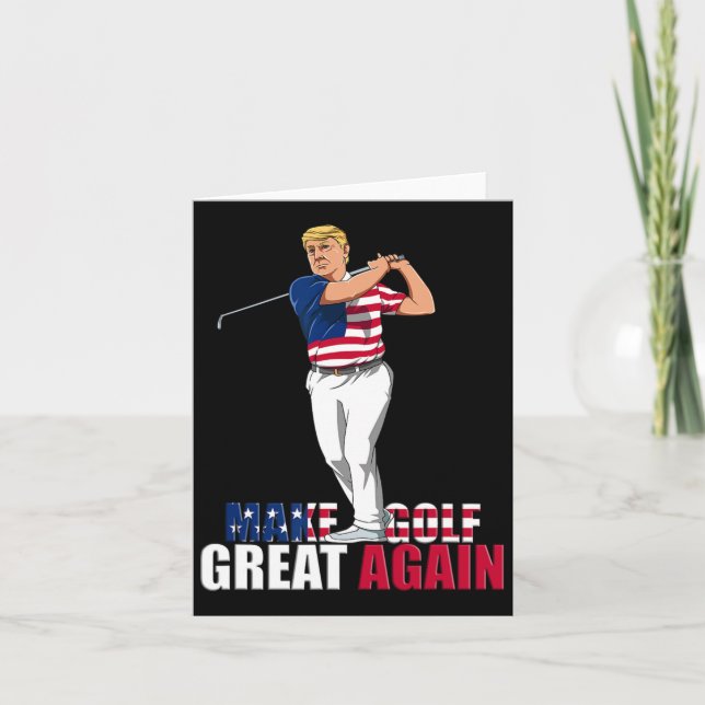 Trump - Funny Golf Gift  Card (Front)