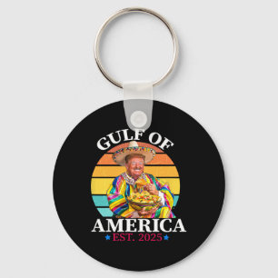 Trump Funny Gulf Of Us America Est 2025  Key Ring