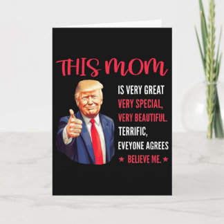 Trump Funny Quotes Mother's Day This Mum Is Very G Card