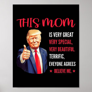 Trump Funny Quotes Mother's Day This Mum Is Very G Poster