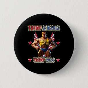 Trump Funny Wrestling Trumpamania Republican Conve 6 Cm Round Badge