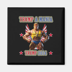 Trump Funny Wrestling Trumpamania Republican Conve Magnet