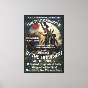 Trump FW FV HG Third Term Campaign Poster Original Canvas Print