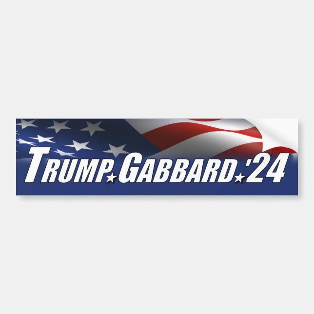 Trump Gabbard 2024 Bumper Sticker (Front)