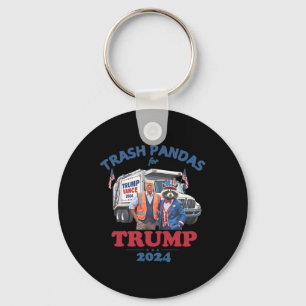 Trump Garbyge Trash Pandas For Trump 2025 Key Ring