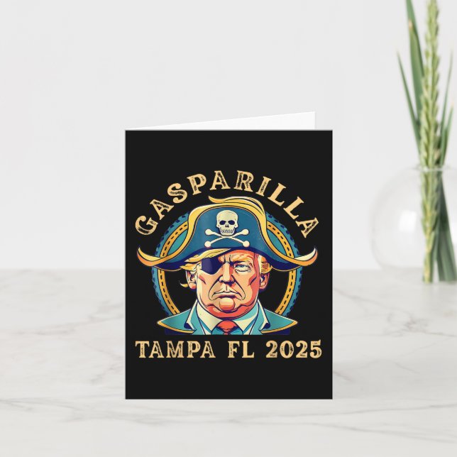 Trump Gasparilla Tampa Fl 2025 Pirate Festival  Card (Front)