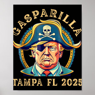 Trump Gasparilla Tampa Fl 2025 Pirate Festival Poster