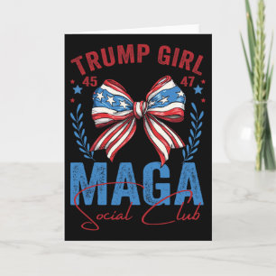 Trump Girl 45 47 Mega Est 2025 Social Club Voting Card