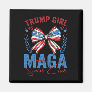 Trump Girl 45 47 Mega Est 2025 Social Club Voting Magnet