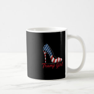 Trump Girl High Heel Stilettos American Flag Trump Coffee Mug